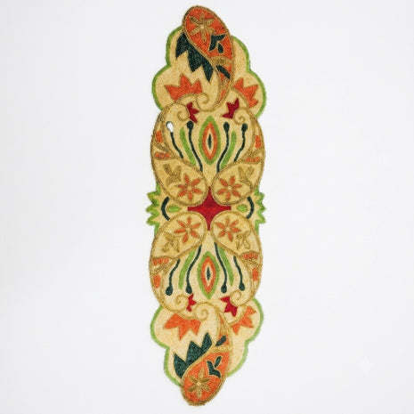 Colorful Paisley Beaded Table Runner / Ruchi