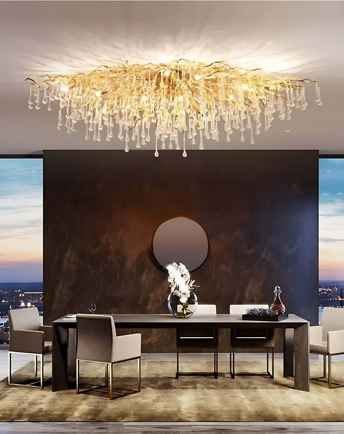 Crystal LED Ceiling Light Chandelier / Ruchi