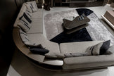 Boucle Fabric Upholstered L-Shaped Sectional Sofa