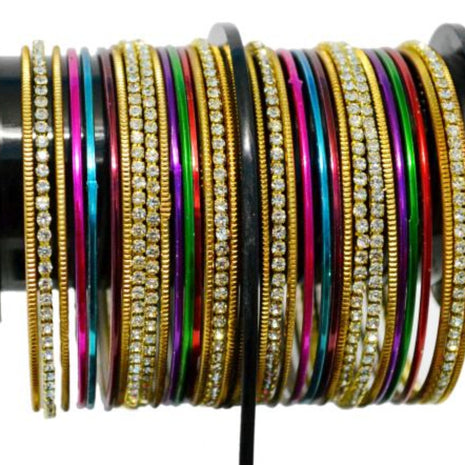 Women Multicolor Bangles Set For Wedding / Ruchi
