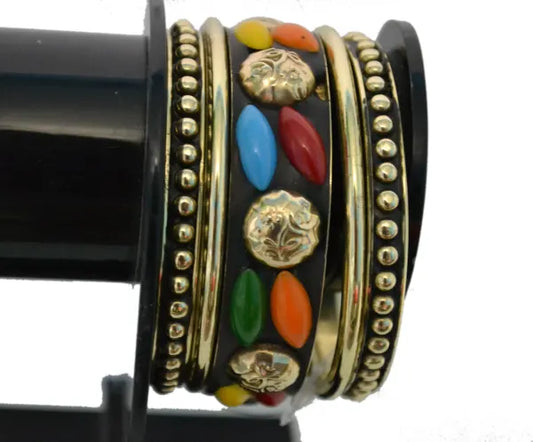 Stylish Black Gold Stone Bracelet / Ruchi