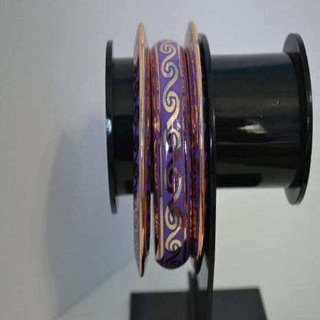 Metallic Indian Bangles Set of 3 / Ruchi