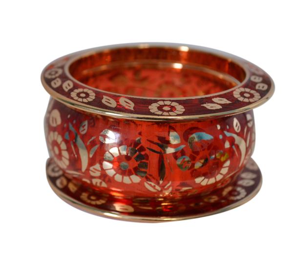 Shiny Golden Metallic Multicolor Bangle Set / Ruchi