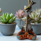 Elegant Metal Tribal Musician Statue / Ruchi