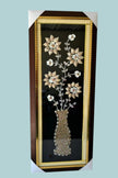 Rectangular Wall Frame with Floral Painting / Ruchi