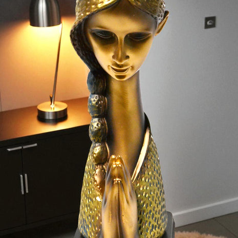 Innovative Decorative Resin Prayer Statue / Ruchi