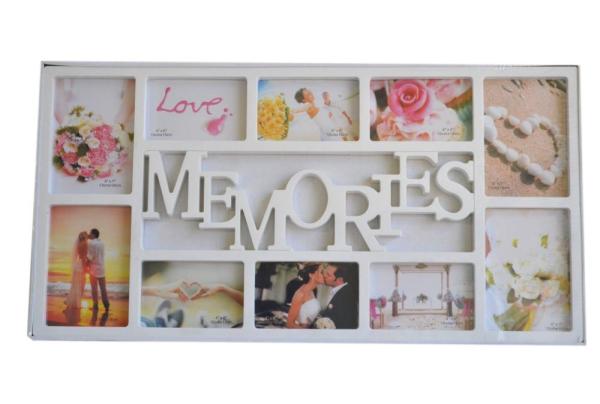 White Plastic Collage Wall Photo Frame / Ruchi