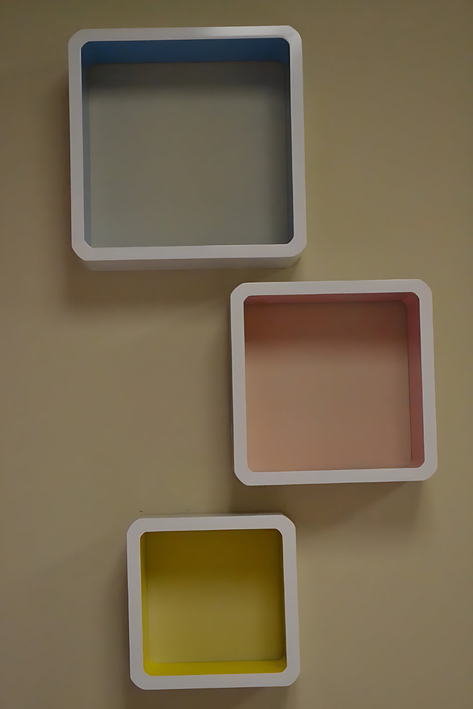 3 Pcs Cuboid Wooden Wall Shelf / Ruchi