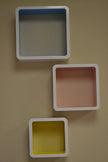 3 Pcs Cuboid Wooden Wall Shelf / Ruchi