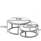 Modern Circular Leather Sofa Set