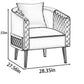 Modern Circular Leather Sofa Set