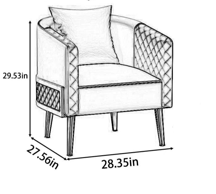 Modern Circular Leather Sofa Set