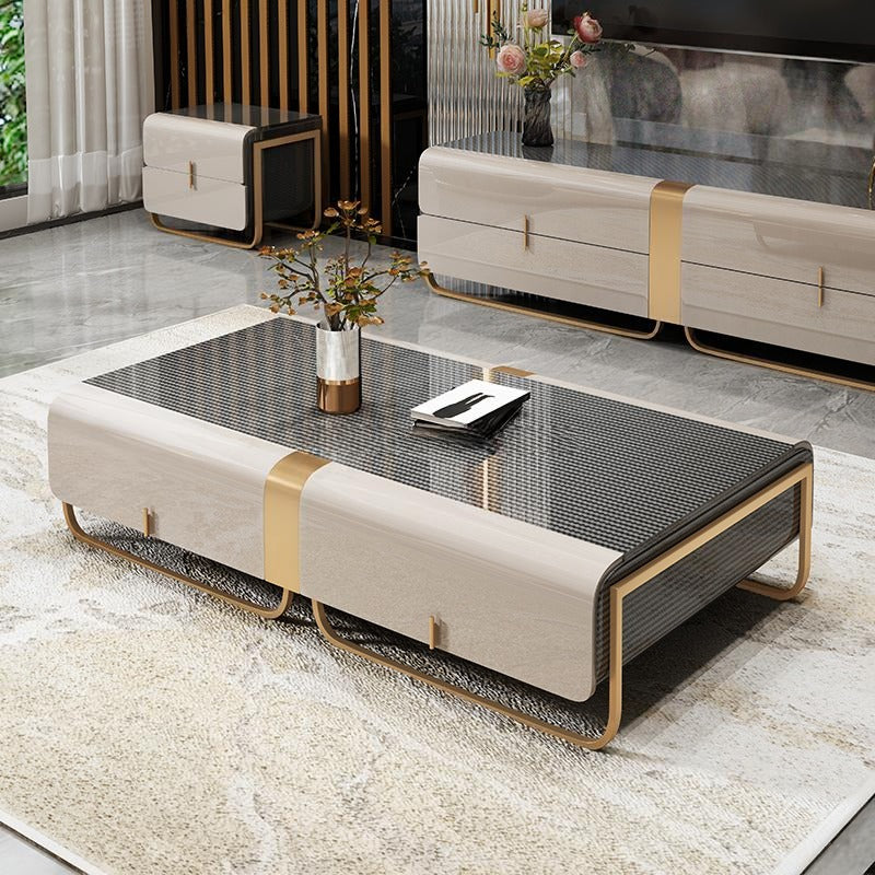 Wooden Coffee Table And TV Stand Set / Ruchi