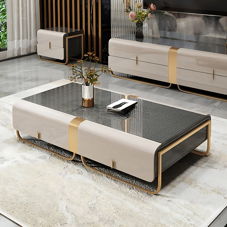 Wooden Coffee Table And TV Stand Set / Ruchi