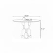 Round Wooden Dining Table with 4 Chairs / Ruchi