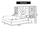 Modern Fabric Bedroom Set With Storage / Ruchi