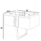 Modern Fabric Bedroom Set With Storage / Ruchi