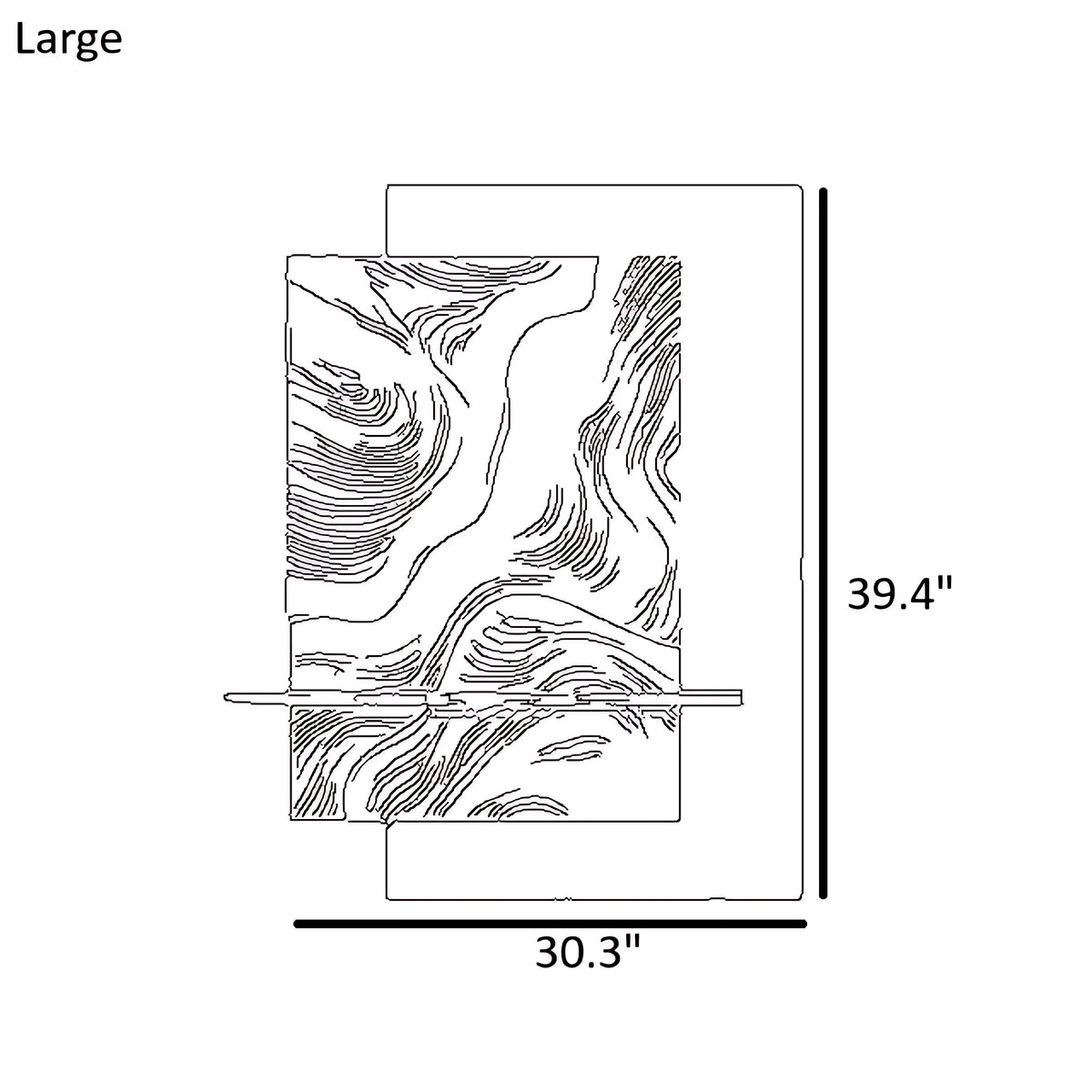 Modern Abstract LED Wall Light / Ruchi