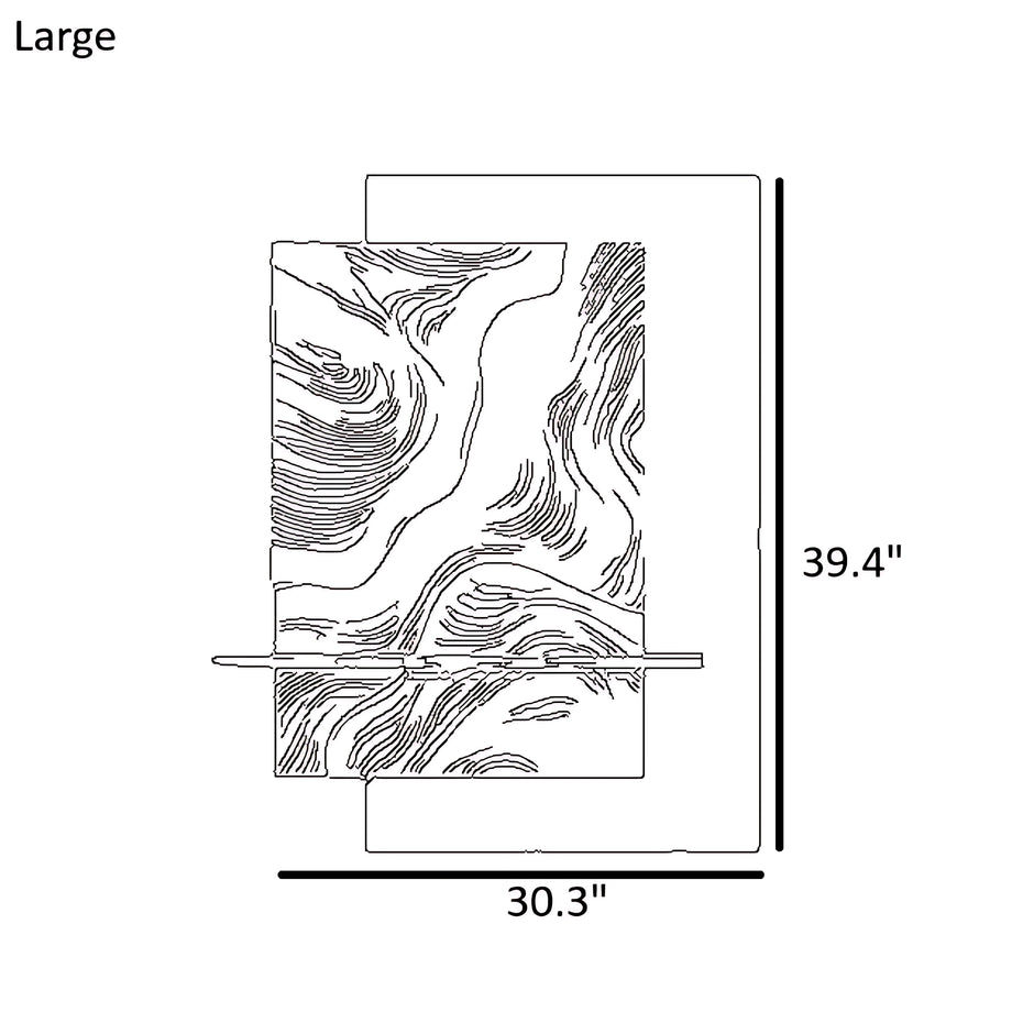 Modern Abstract LED Wall Light / Ruchi