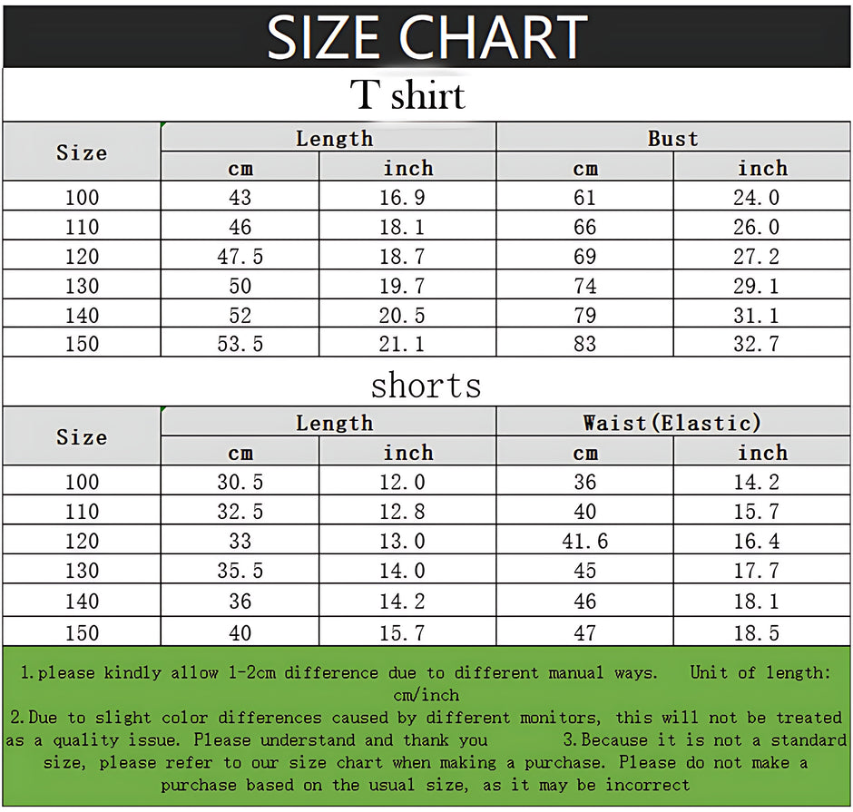 Kids Casual Polyester T-Shirt and Shorts Set / Ruchi