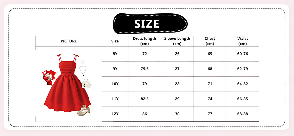 Girls Elegant Tiered Polyester Dress With Bow Straps