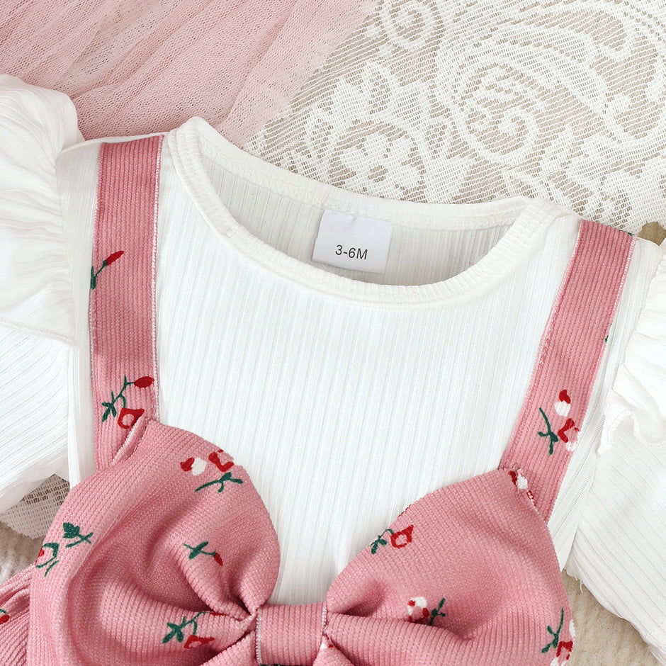 Baby Girl's Cute Cotton Polyester Dress Set / Ruchi