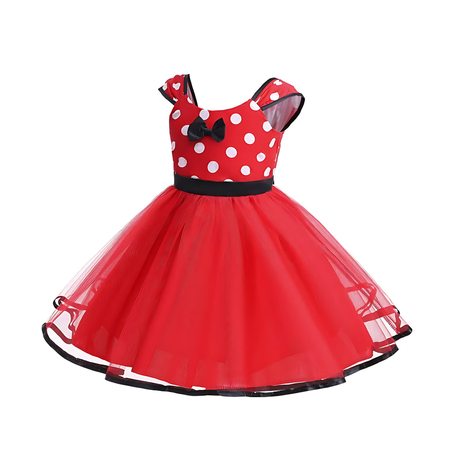 Fancy Polka Dots Baby Girls Party Dress / Ruchi