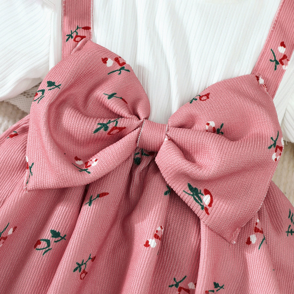 Baby Girl's Cute Cotton Polyester Dress Set / Ruchi