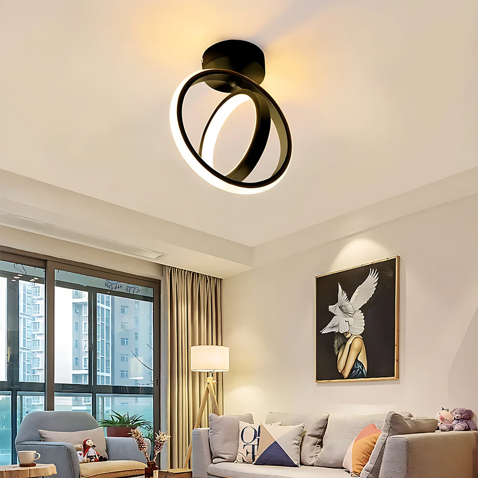 Modern Geometric LED Flush-Mount Ceiling Lights / Ruchi