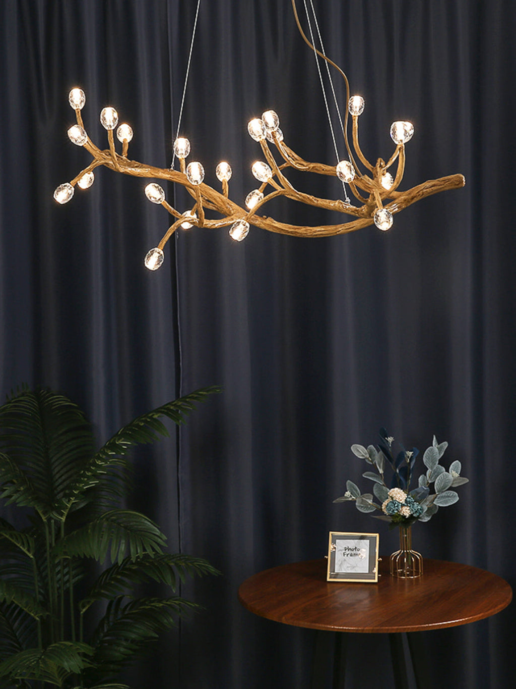 LED Crystal Bubble Tree Branch Chandelier / Ruchi