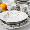 30 Piece Porcelain Ceramic Dinnerware Set For 6 / Ruchi