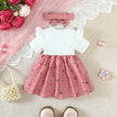 Baby Girl's Cute Cotton Polyester Dress Set / Ruchi