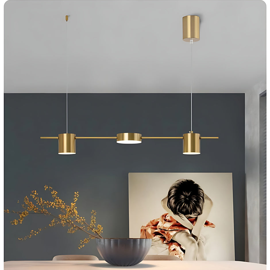 Modern Minimalist LED Linear Pendant Light Chandelier / Ruchi