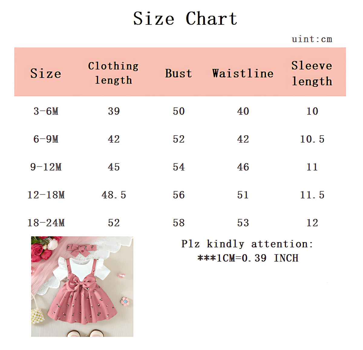 Baby Girl's Cute Cotton Polyester Dress Set / Ruchi