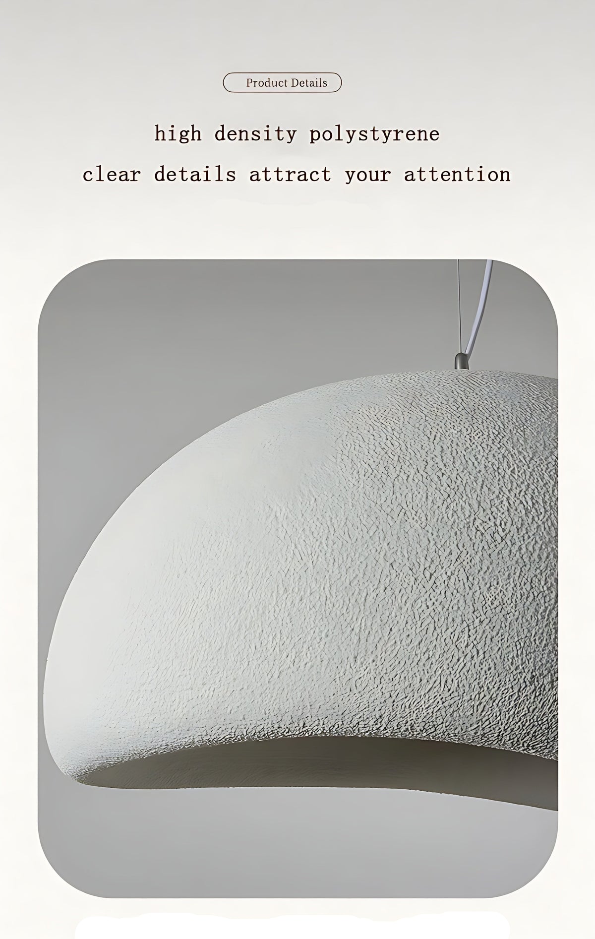 Modern LED Hanging Lamp Pendant Light / Ruchi