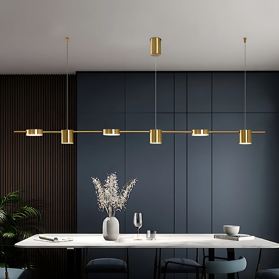 Modern Minimalist LED Linear Pendant Light Chandelier / Ruchi