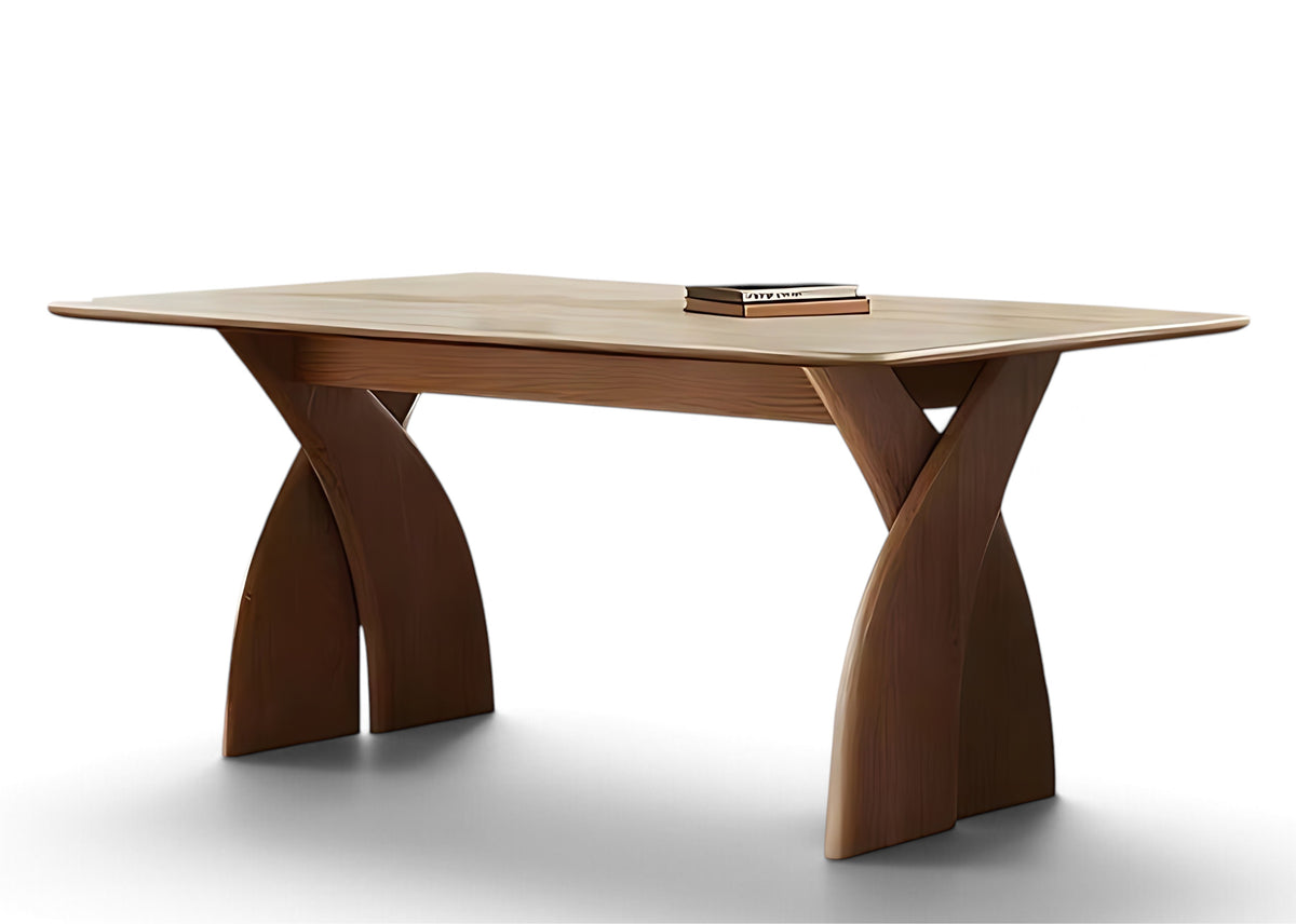 Minimalist Rectangular Marble Top Dining Table Set / Ruchi