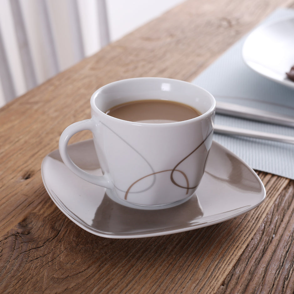 30 Piece Porcelain Ceramic Dinnerware Set For 6 / Ruchi