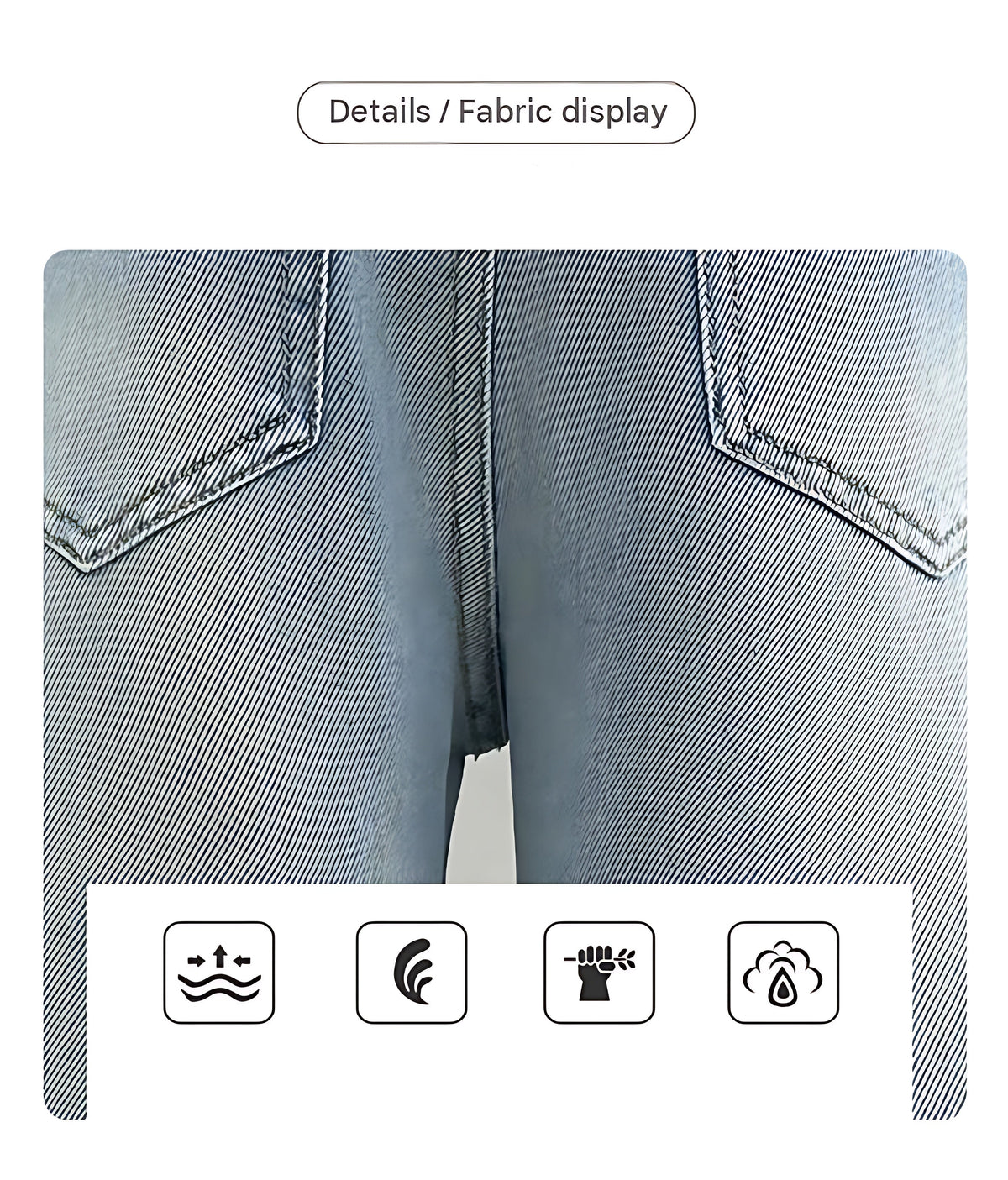 Wide-Leg Design Embroidered Denim Jeans For Girls / Ruchi