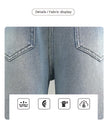 Wide-Leg Design Embroidered Denim Jeans For Girls / Ruchi