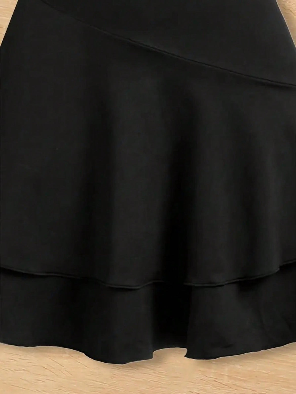 Girls Halter Neck Tiered Skater Polyester Dress / Ruchi