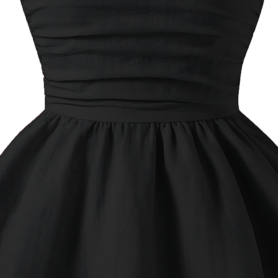 Girls Elegant Tiered Polyester Dress With Bow Straps / Ruchi