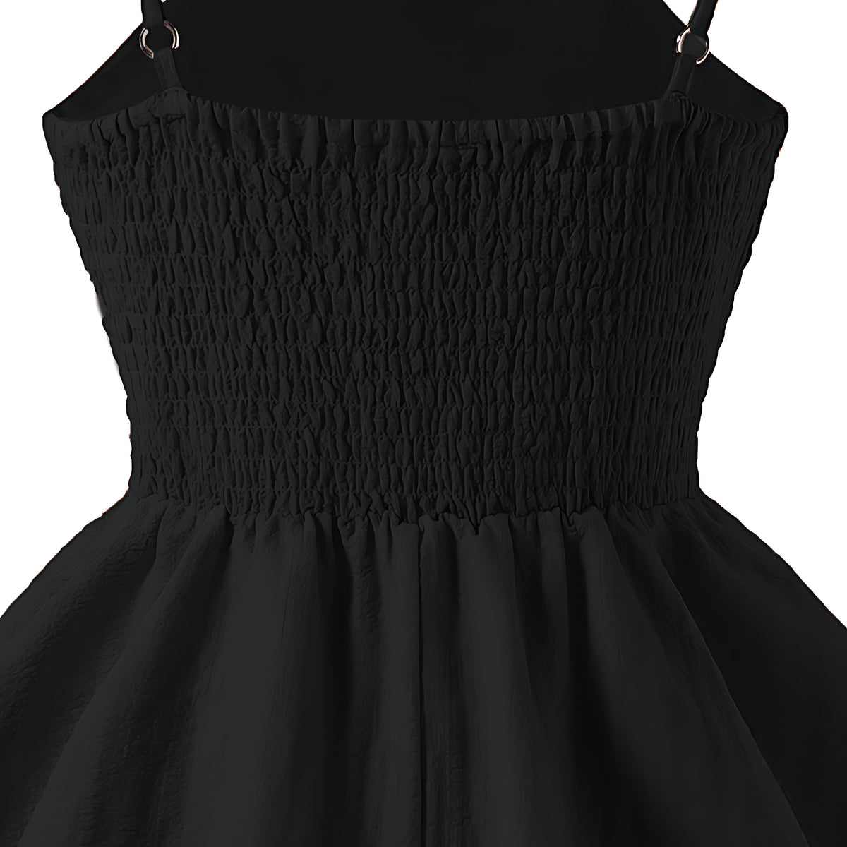Girls Elegant Tiered Polyester Dress With Bow Straps / Ruchi