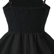 Girls Elegant Tiered Polyester Dress With Bow Straps / Ruchi