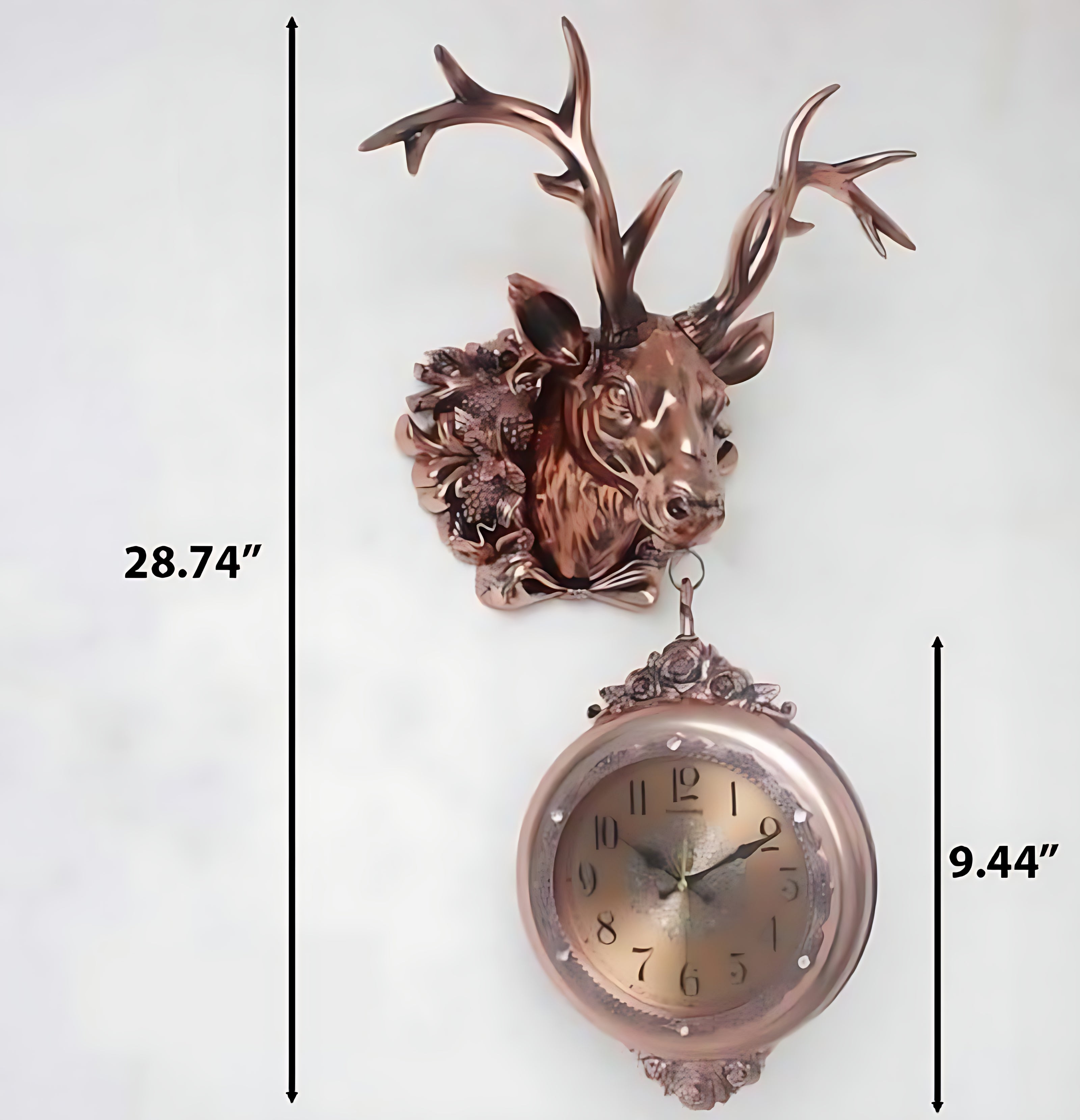 Vintage Double-Sided Hanging Clock / Ruchi 
