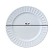 46 Pieces White Ceramic Dinnerware Set For 6 / Ruchi
