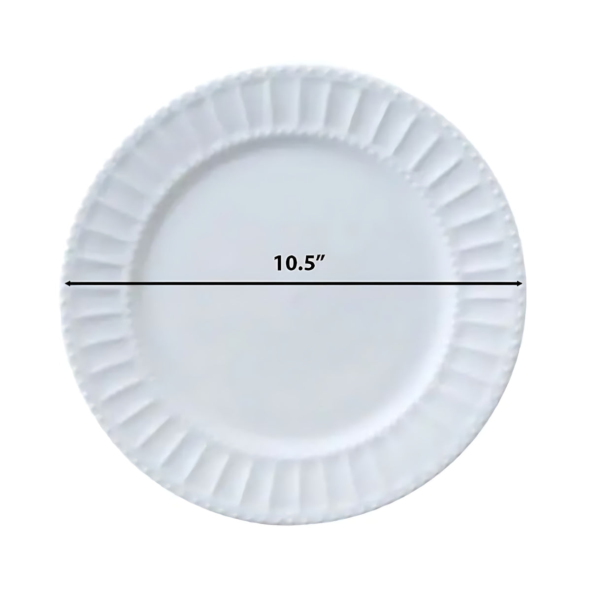 46 Pieces White Ceramic Dinnerware Set For 6 / Ruchi