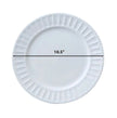 46 Pieces White Ceramic Dinnerware Set For 6 / Ruchi