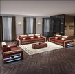 Elegant Design LED Leather Sofa Set / Ruchi