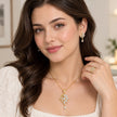 Elegant Gold-Plated Crystal Jewelry Set / Ruchi